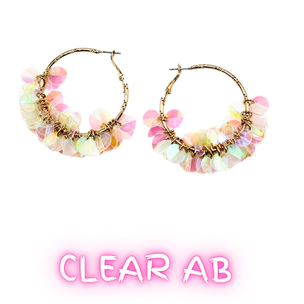 Party Time Bright Petals Fringe Earrings