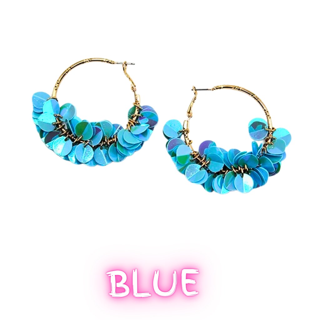 Party Time Bright Petals Fringe Earrings