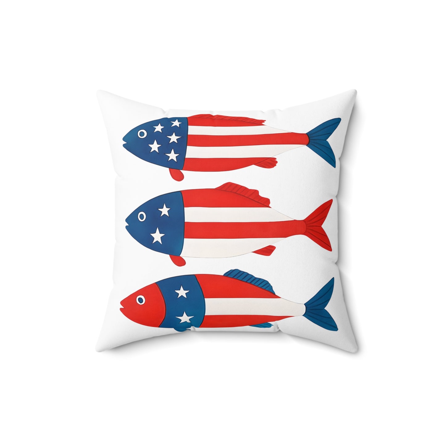 Patriotic Fish Pillow | Summer Home Décor