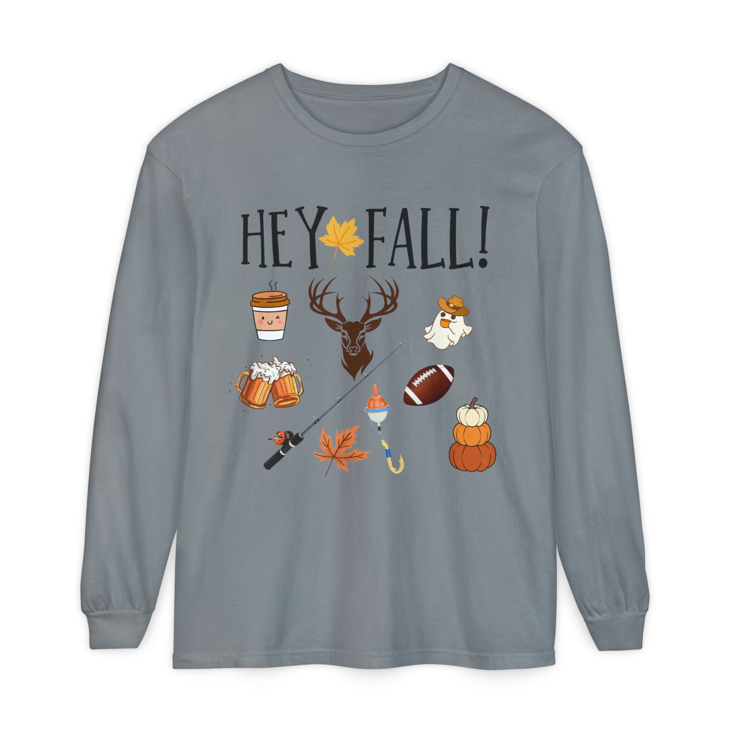 HEY Fall Themed Long Sleeve T-Shirt