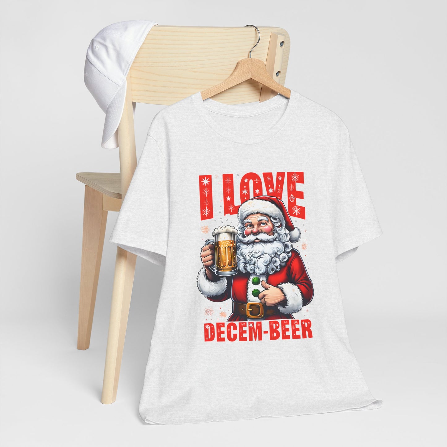 Funny Santa I LOVE DECEM-BEER T-Shirt