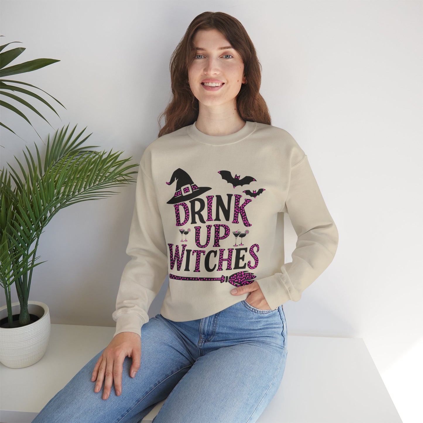 Halloween Drink Up Witches Sweatshirt