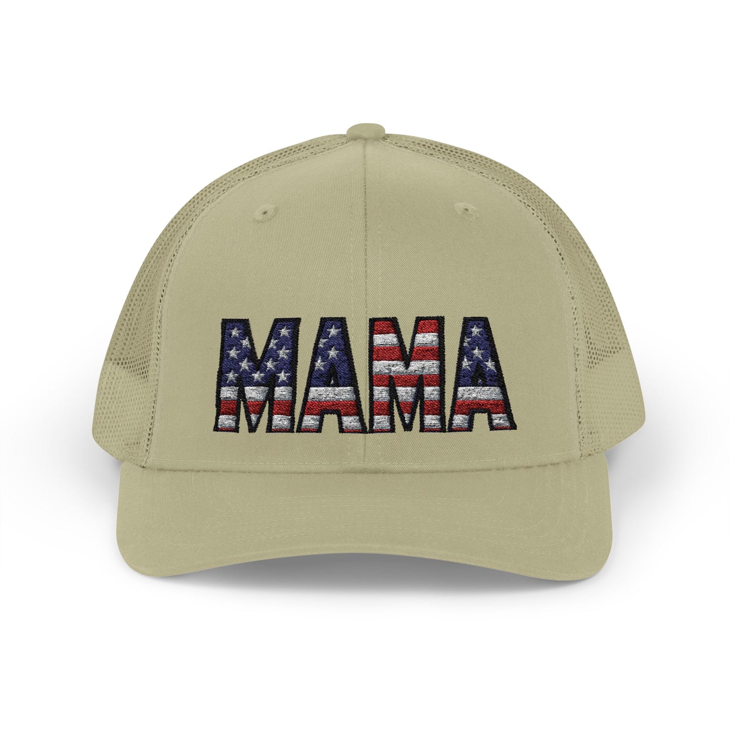 USA FLAG MAMA Snapback Trucker Cap