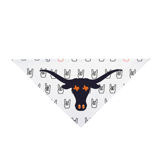 Rockin' Pet Bandana for Longhorn Lovers, Dog Accessories, Festival Gear, Pet Outfit, Cute Dog Wear, Unique Pet Gift