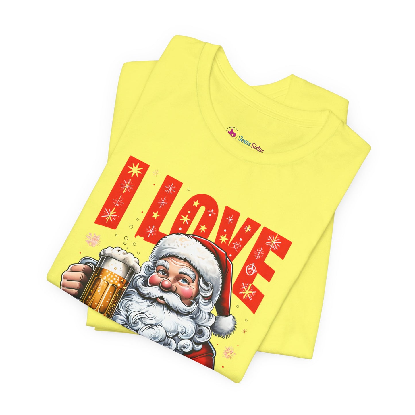 Funny Santa I LOVE DECEM-BEER T-Shirt
