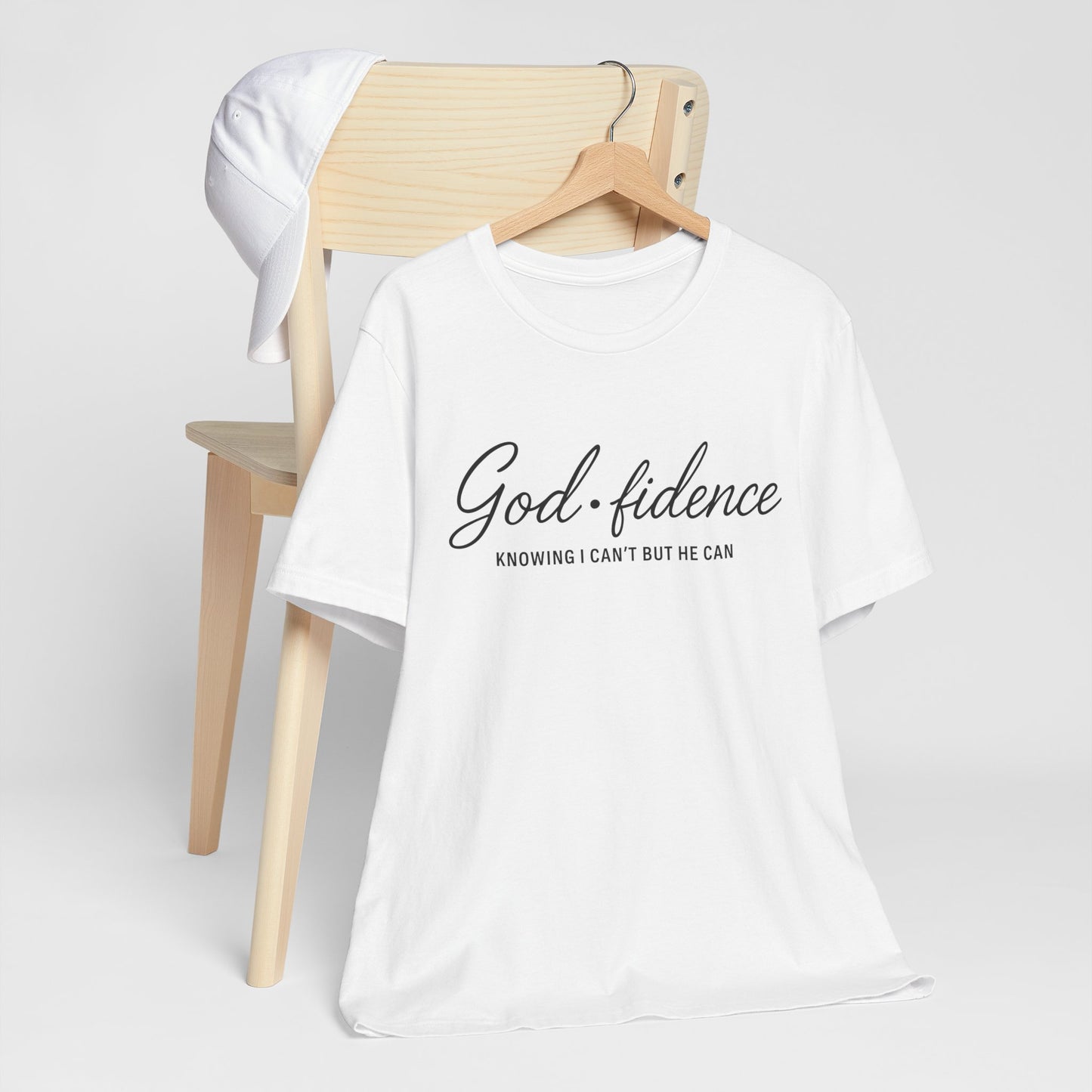 God*Fidence Unisex Tee - Knowing I Can't but He CAN T-Shirt