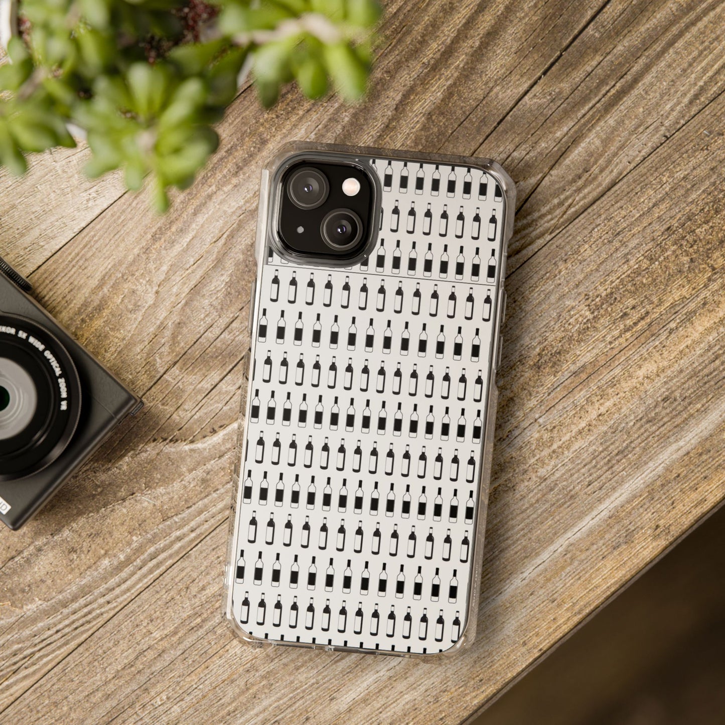 WINE BOTTLES Stylish Magnetic Phone Case | Clear Impact Protection