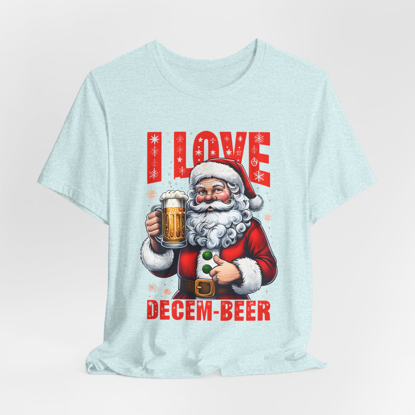 Funny Santa I LOVE DECEM-BEER T-Shirt