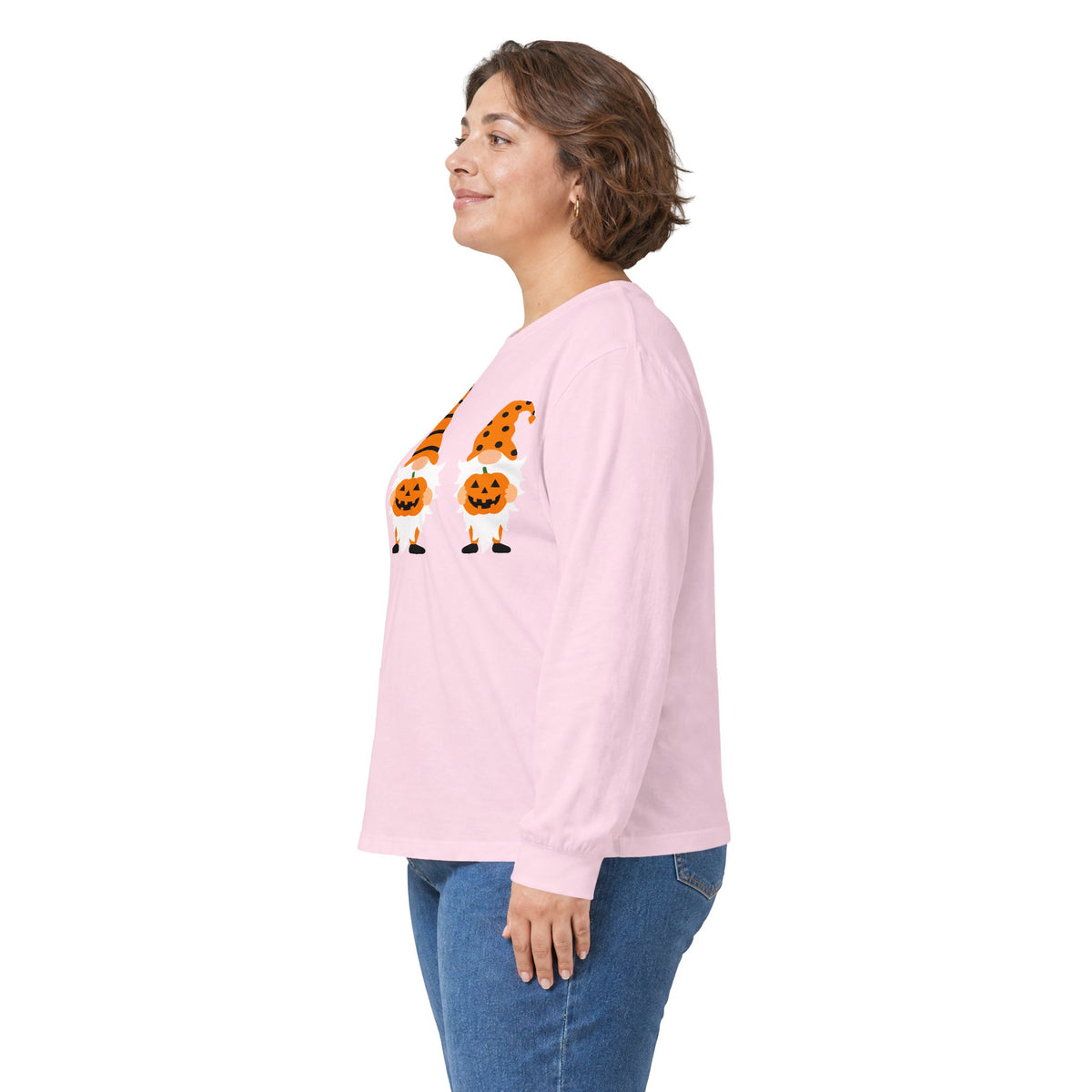 Halloween Pumpkin Gnomes Long Sleeve T-Shirts