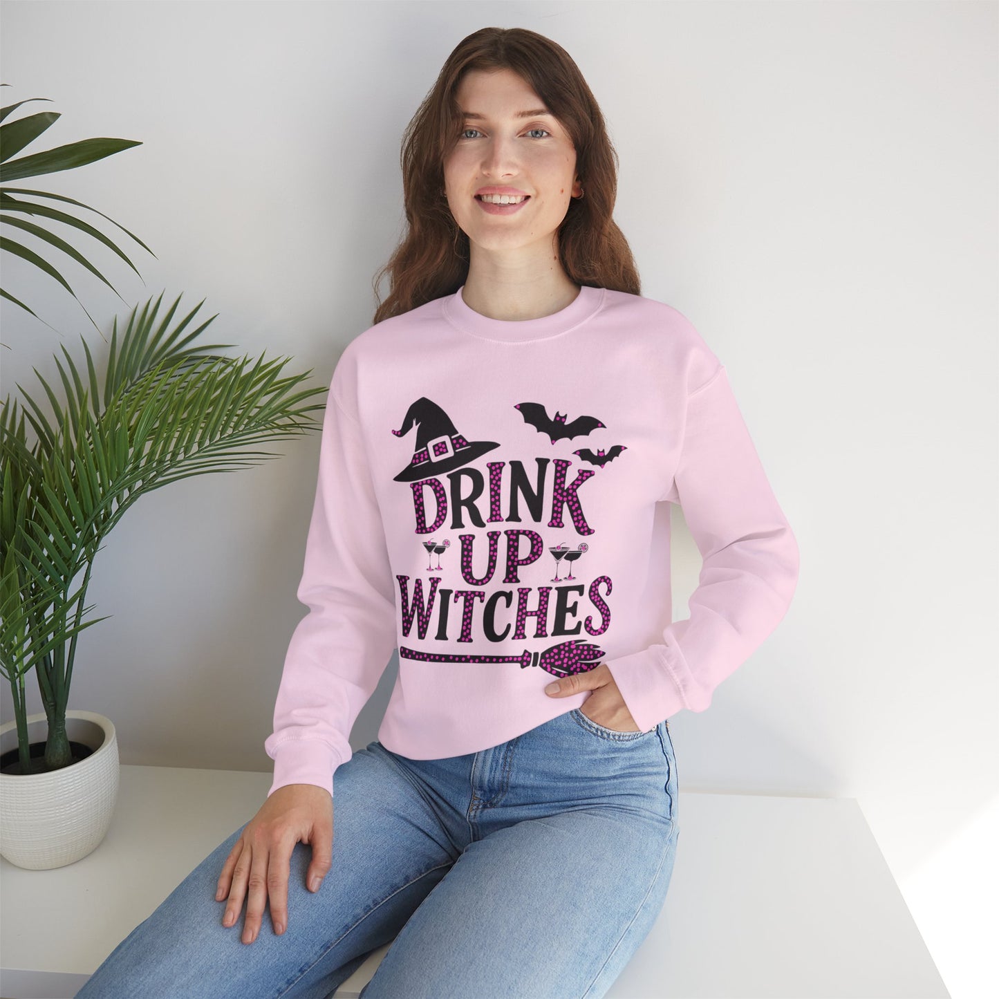 Halloween Drink Up Witches Sweatshirt