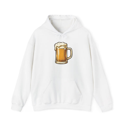 Beer Mug Hoodie — Cozy Beer Graphic Pullover for Brewers & Pub Lovers