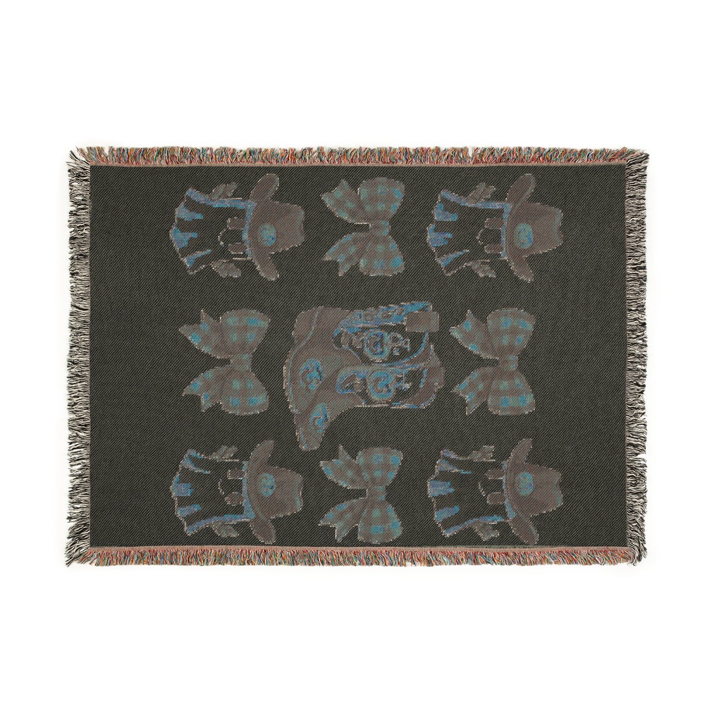 Cowboy Themed Woven Blanket - Cozy Decor for Country Lovers, Home Decor, Western Style, Cozy Throws