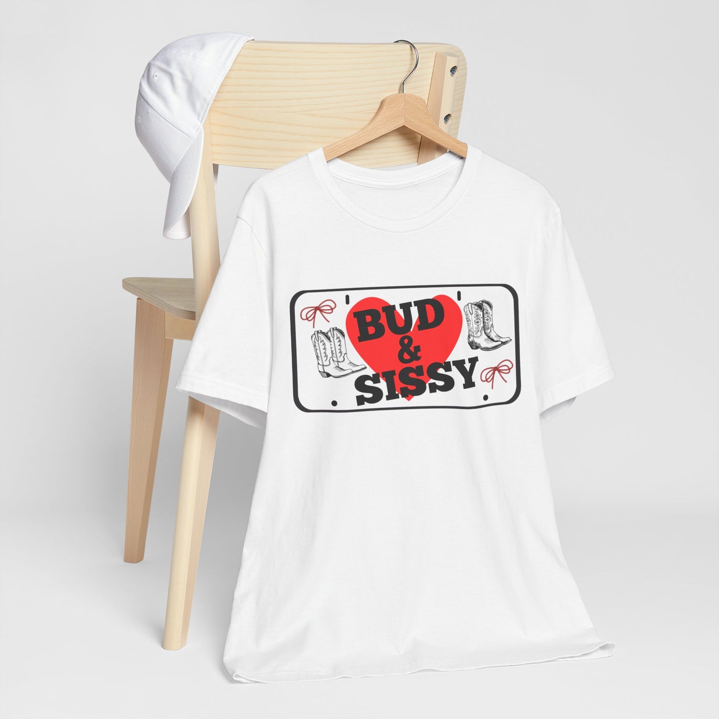 Bud & Sissy License Plate T-Shirt Unisex