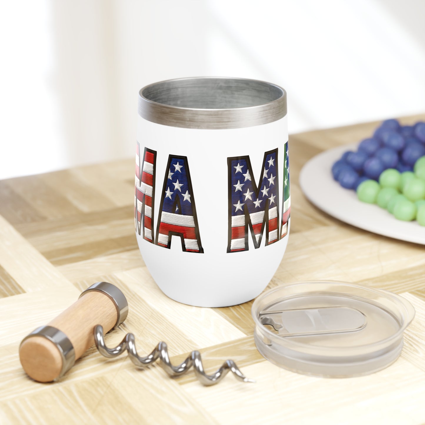 USA FLAG MAMA Cocktail Tumbler - Perfect for Patriotic MAMA's