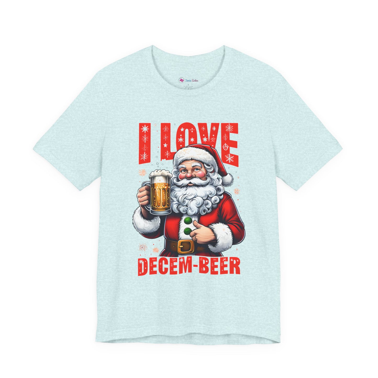 Funny Santa I LOVE DECEM-BEER T-Shirt