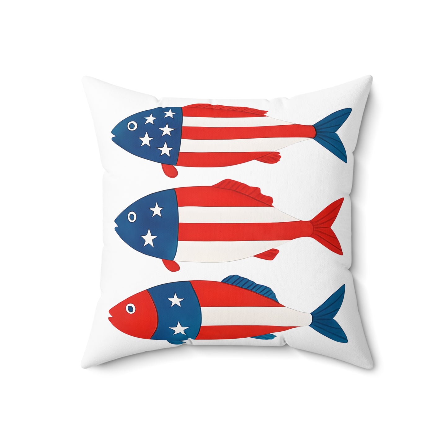Patriotic Fish Pillow | Summer Home Décor