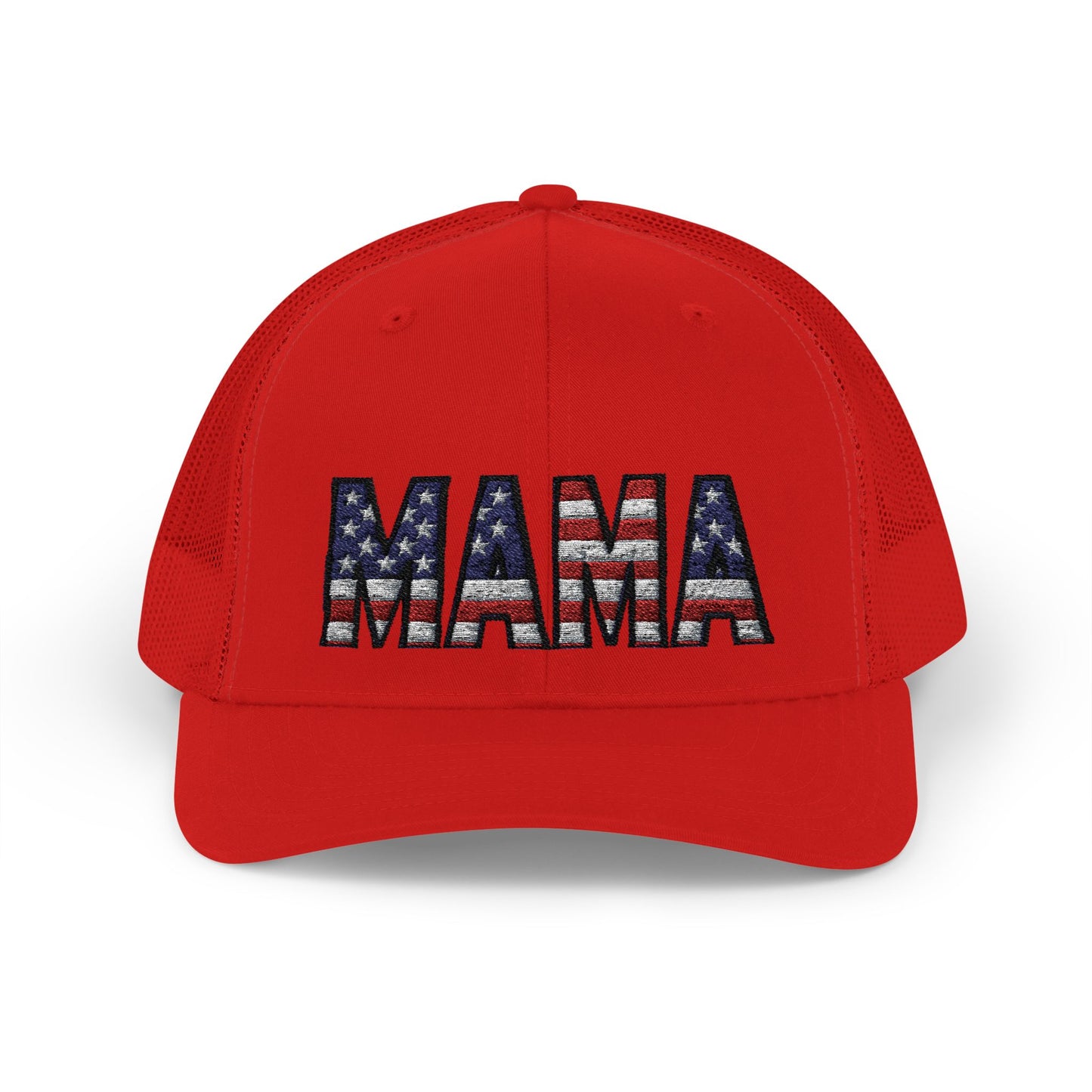 USA FLAG MAMA Snapback Trucker Cap