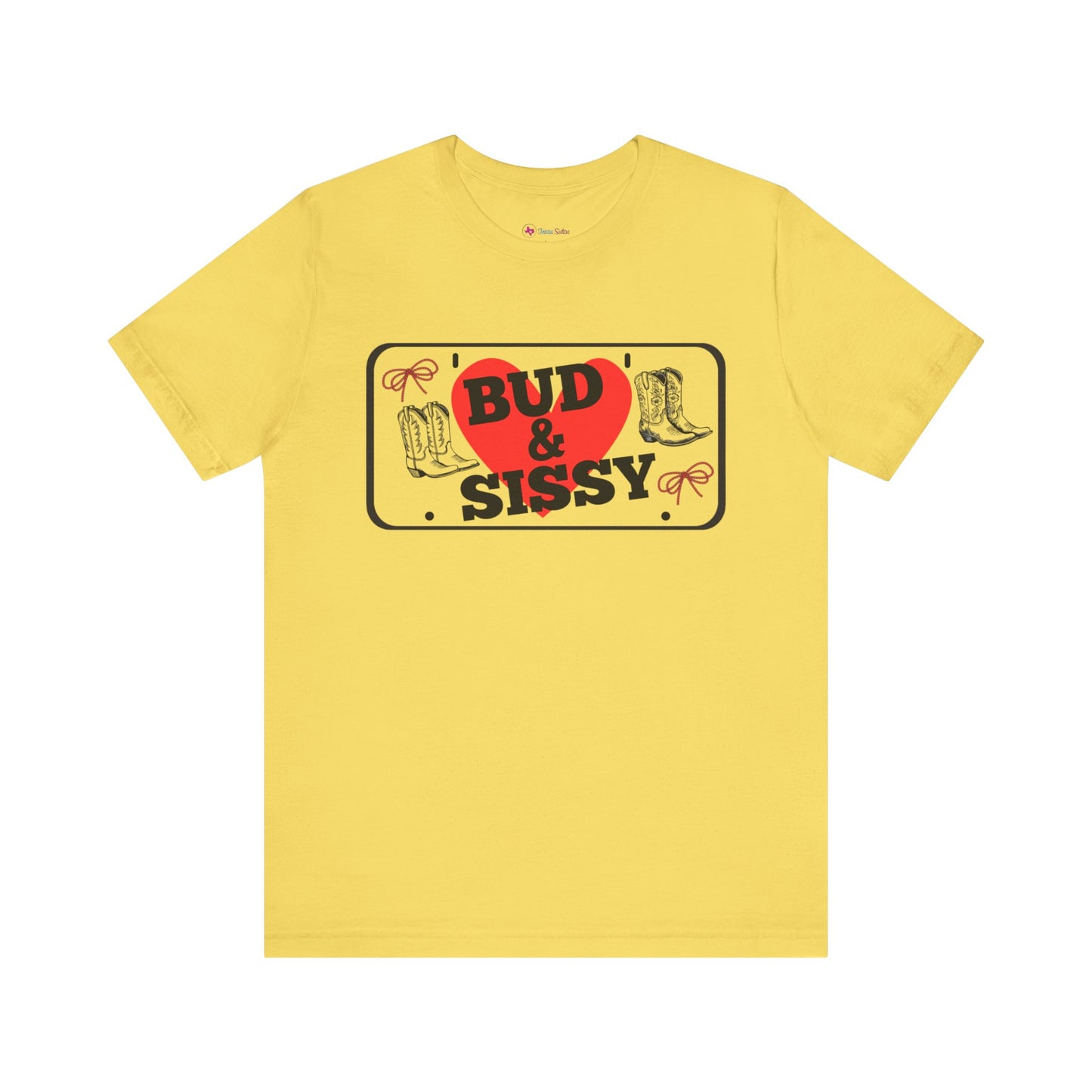 Bud & Sissy License Plate T-Shirt Unisex