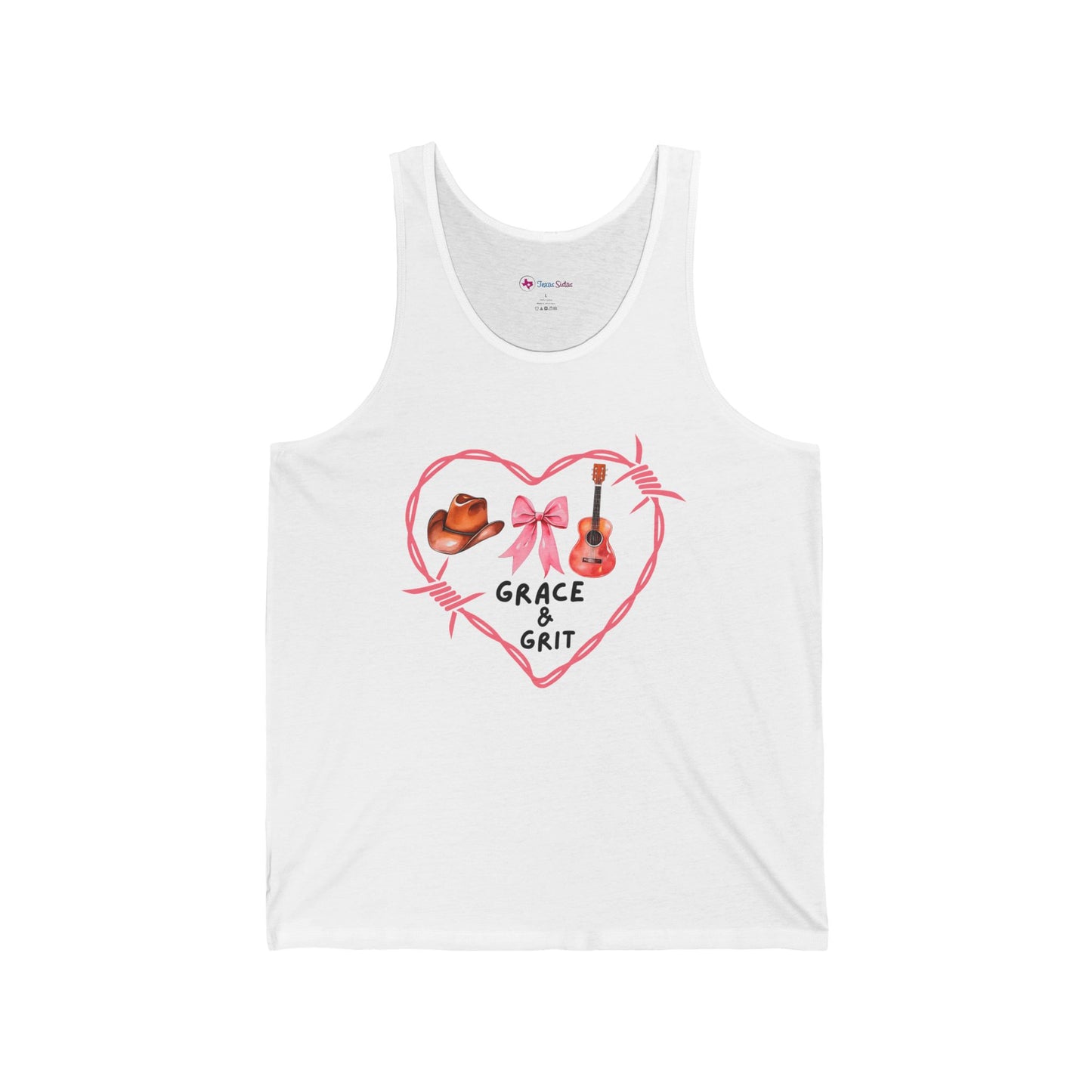 Grace & Grit Unisex Jersey Tank - Inspirational Summer Top