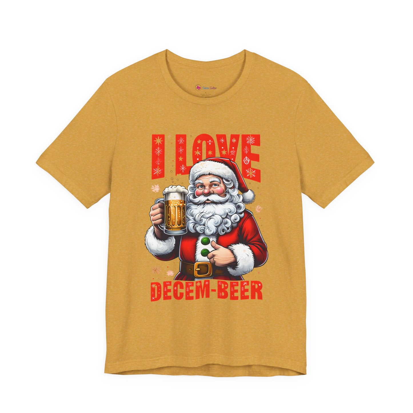 Funny Santa I LOVE DECEM-BEER T-Shirt