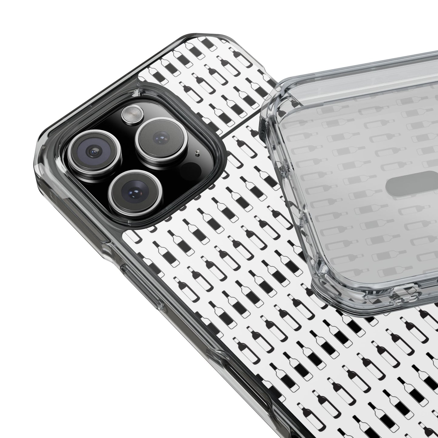 WINE BOTTLES Stylish Magnetic Phone Case | Clear Impact Protection
