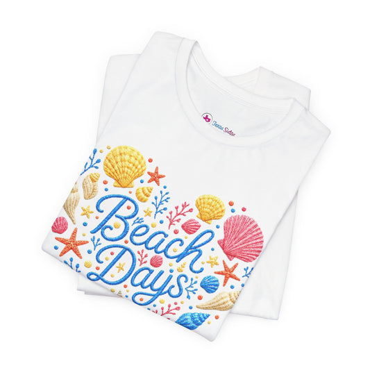 Beach Days heart seashells T-Shirt