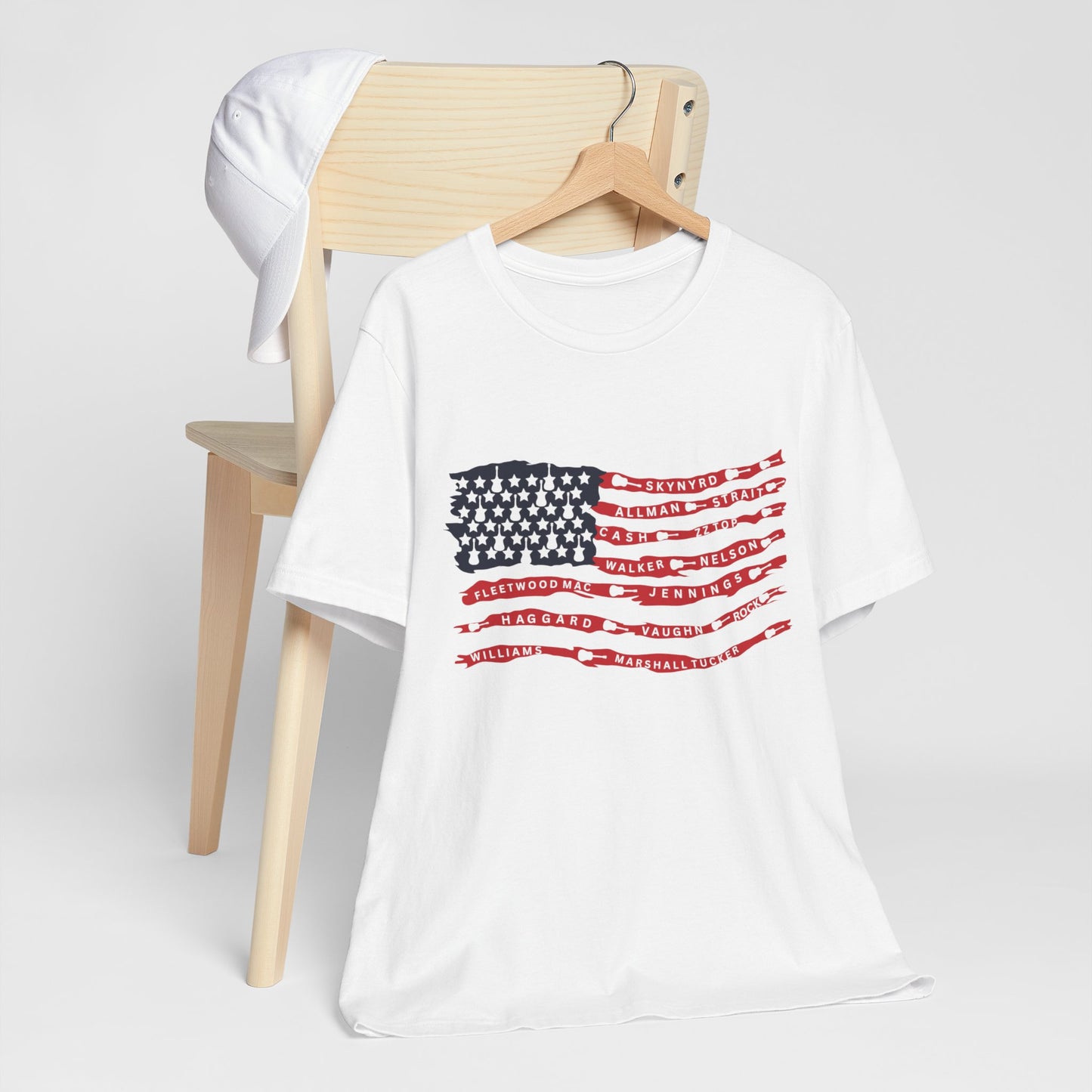 Rock n' Roll Guitar Flag T-Shirt Unisex