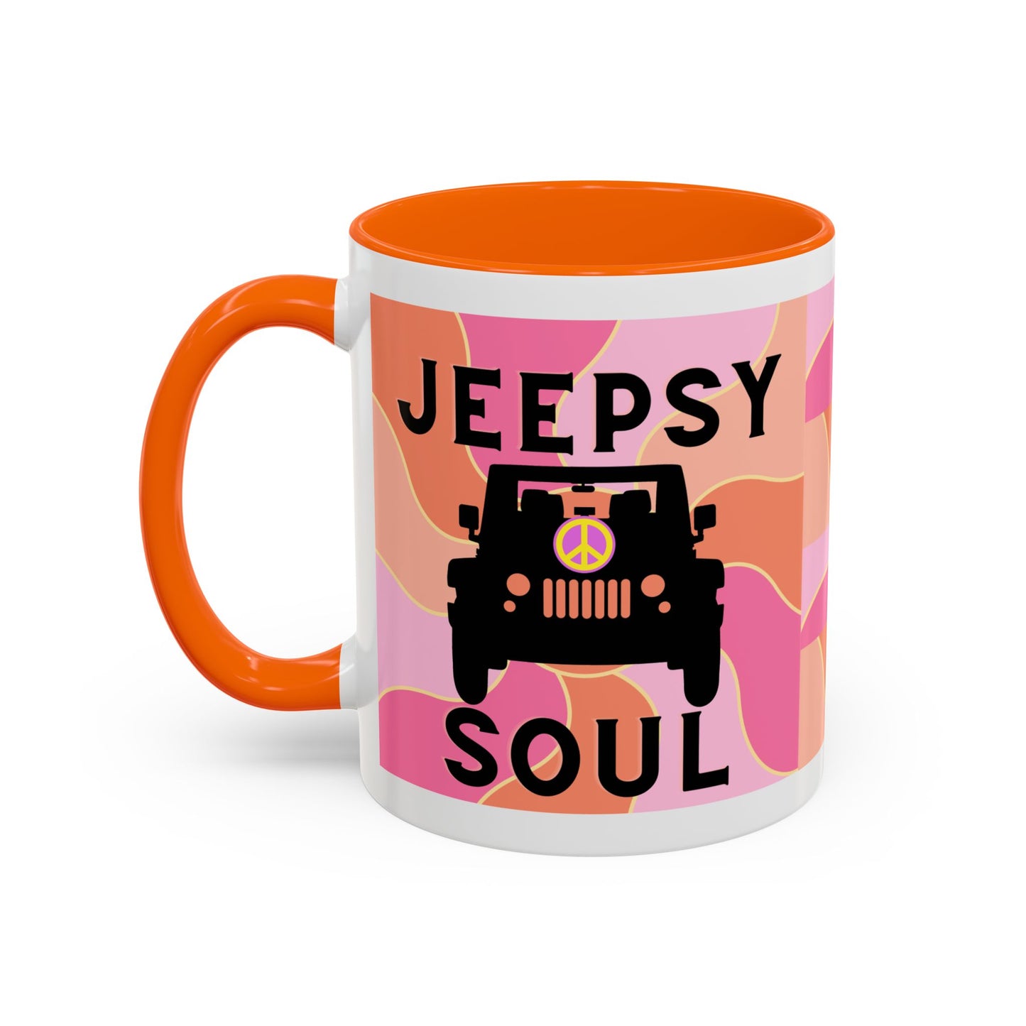 Jeepy Soul Accent Coffee Mug - 11 & 15oz - Stylish for Jeep Lovers