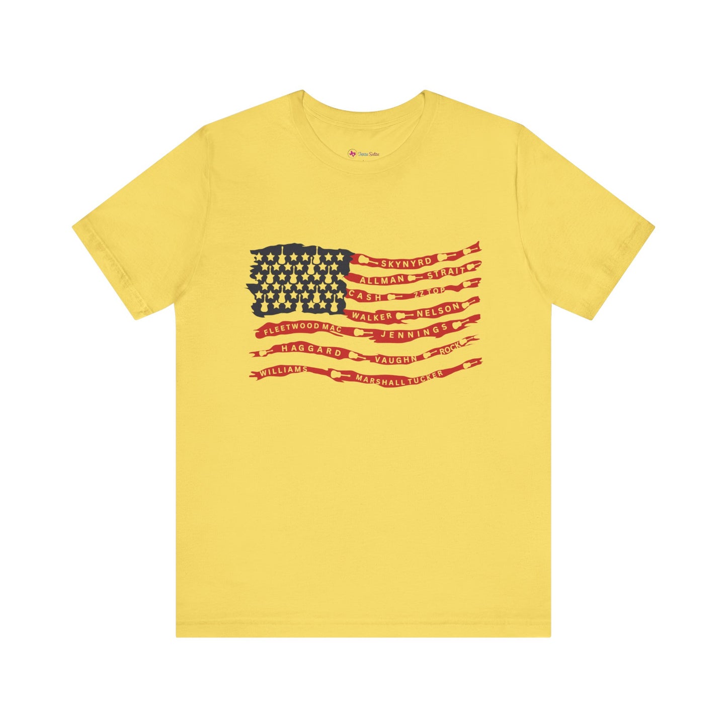 Rock n' Roll Guitar Flag T-Shirt Unisex