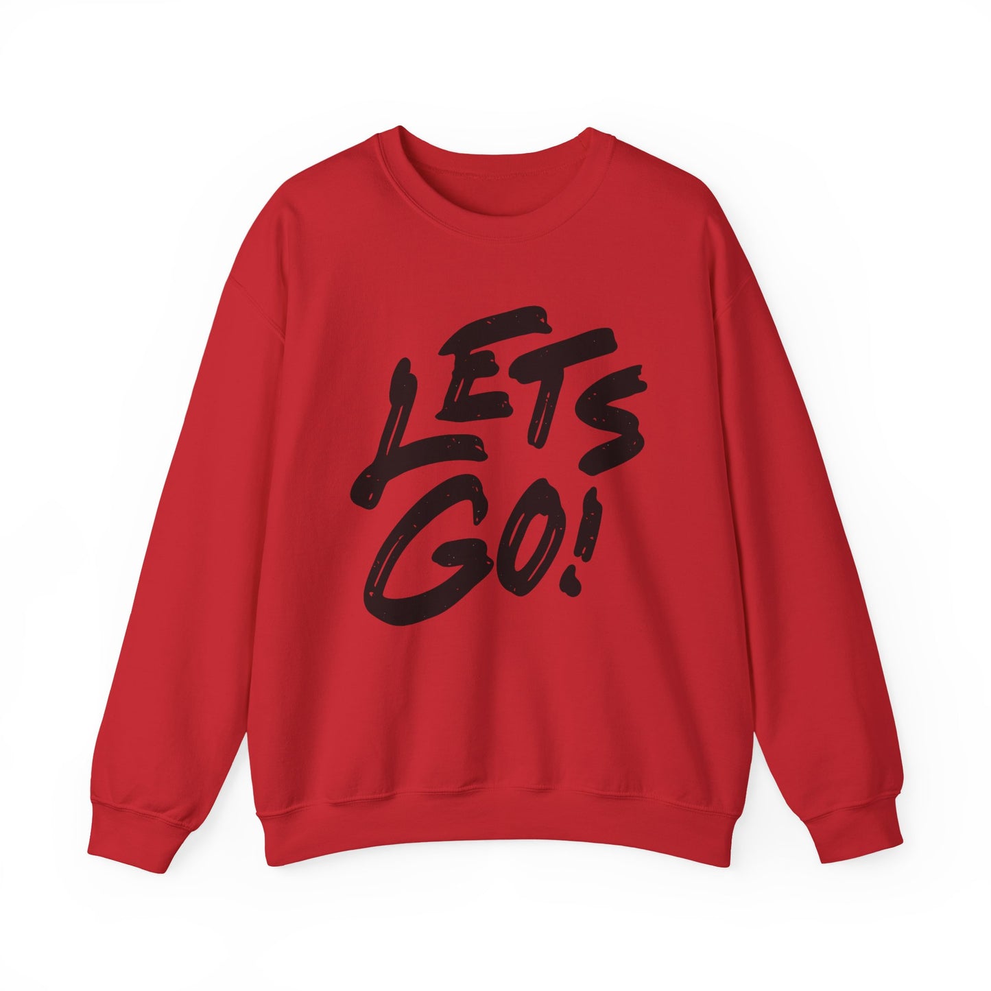 Crewneck Sweatshirt LET'S GO Sports Tailgate Fun Events