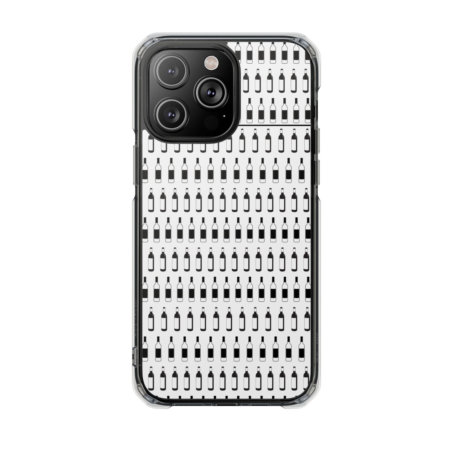WINE BOTTLES Stylish Magnetic Phone Case | Clear Impact Protection