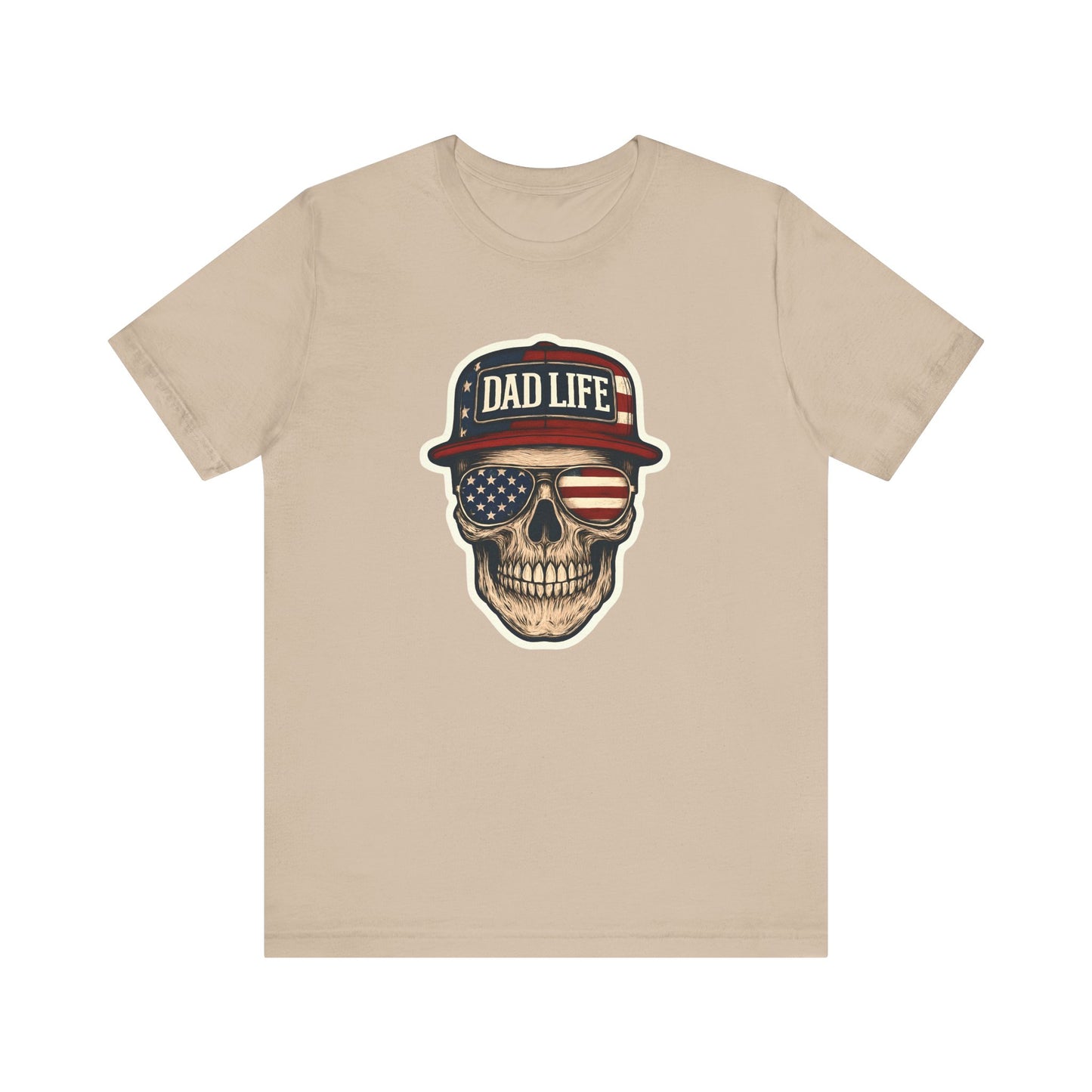 Cool Dad Life T-Shirt, Skull Graphic Tee, Father's Day Gift, Unisex Casual