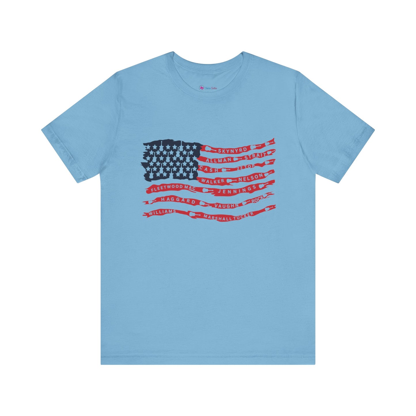 Rock n' Roll Guitar Flag T-Shirt Unisex
