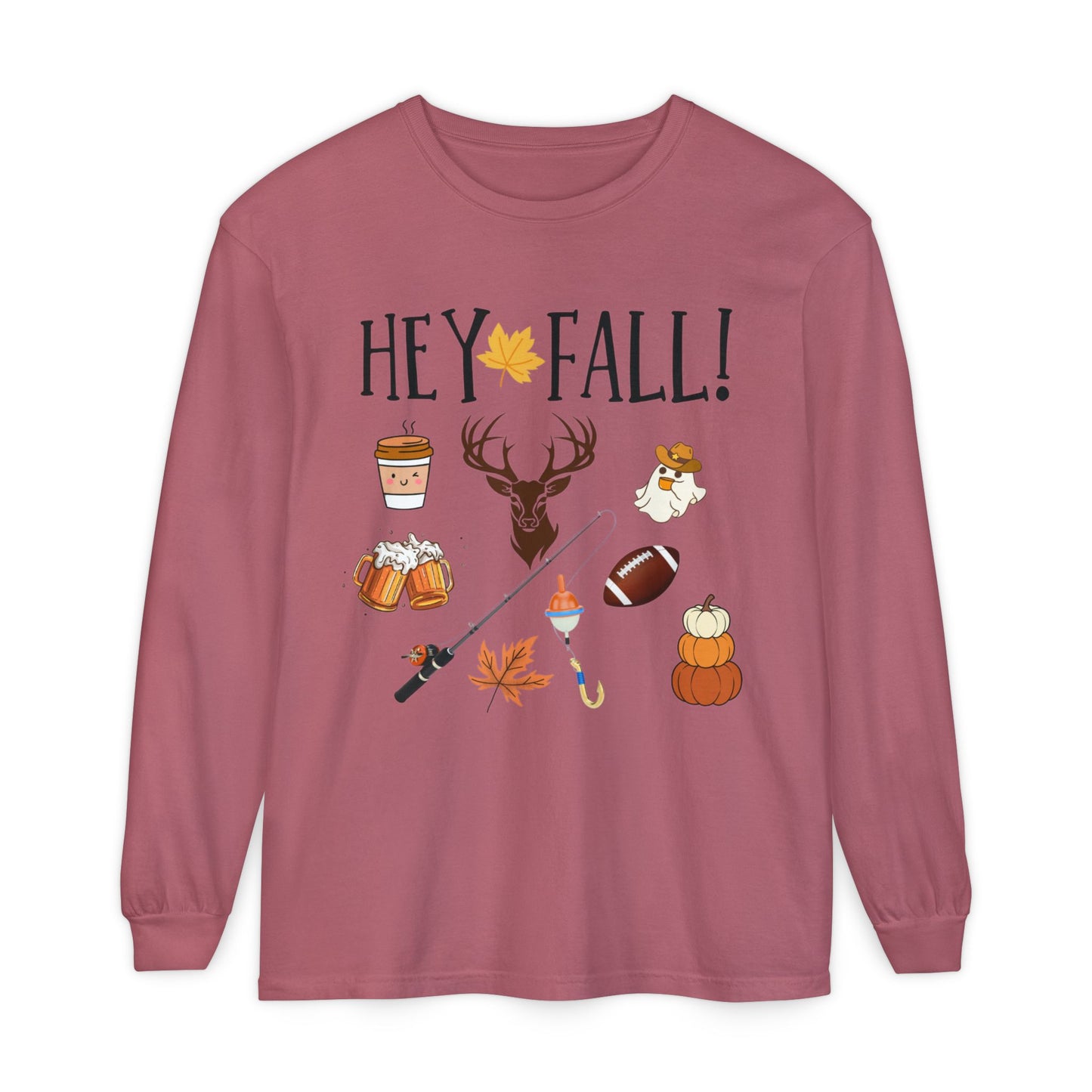 HEY Fall Themed Long Sleeve T-Shirt