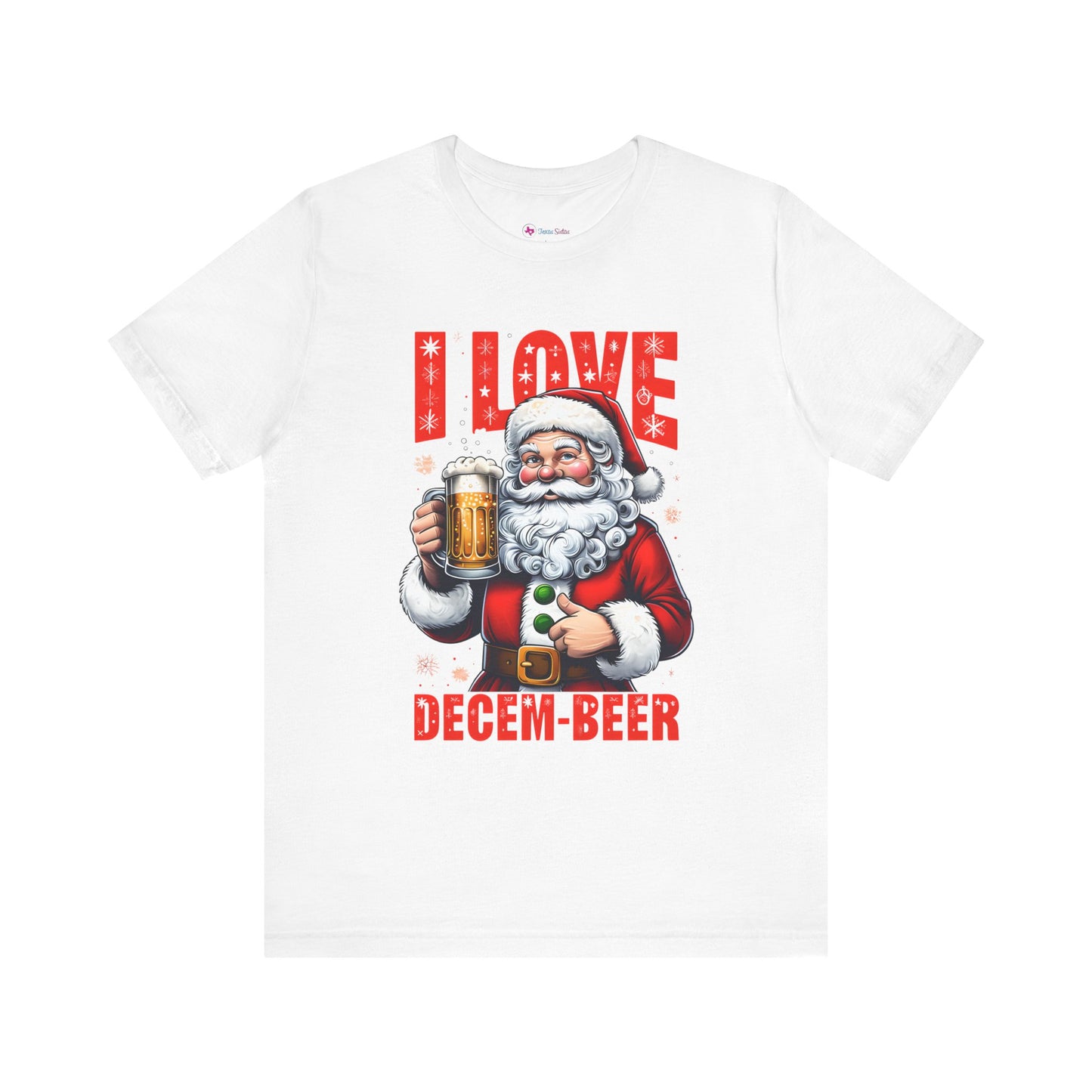 Funny Santa I LOVE DECEM-BEER T-Shirt