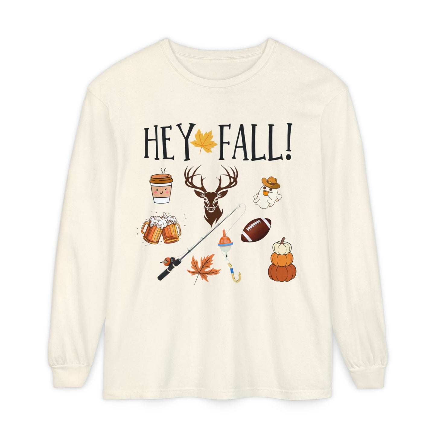 HEY Fall Themed Long Sleeve T-Shirt