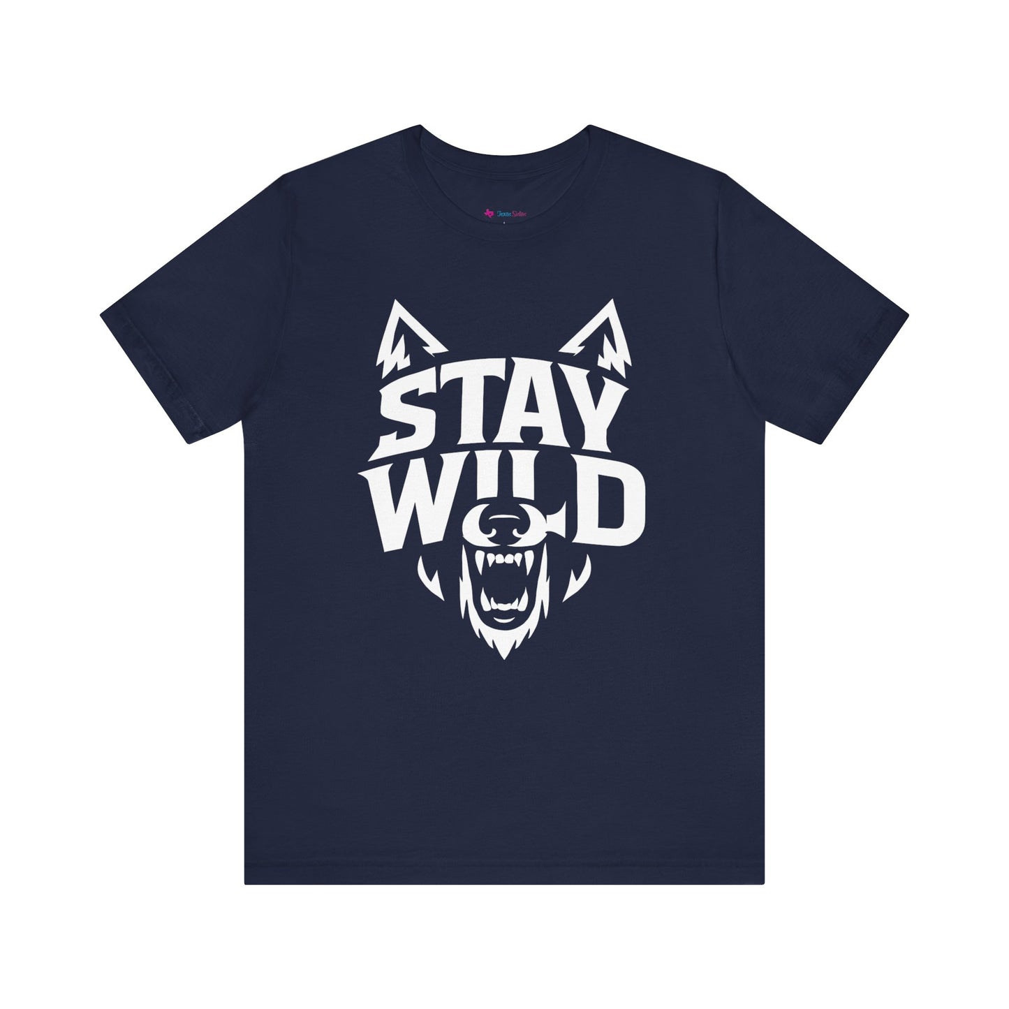 Wolf Face Unisex Tee - STAY WILD T-Shirt