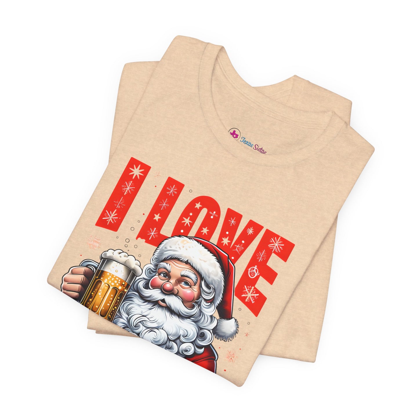 Funny Santa I LOVE DECEM-BEER T-Shirt
