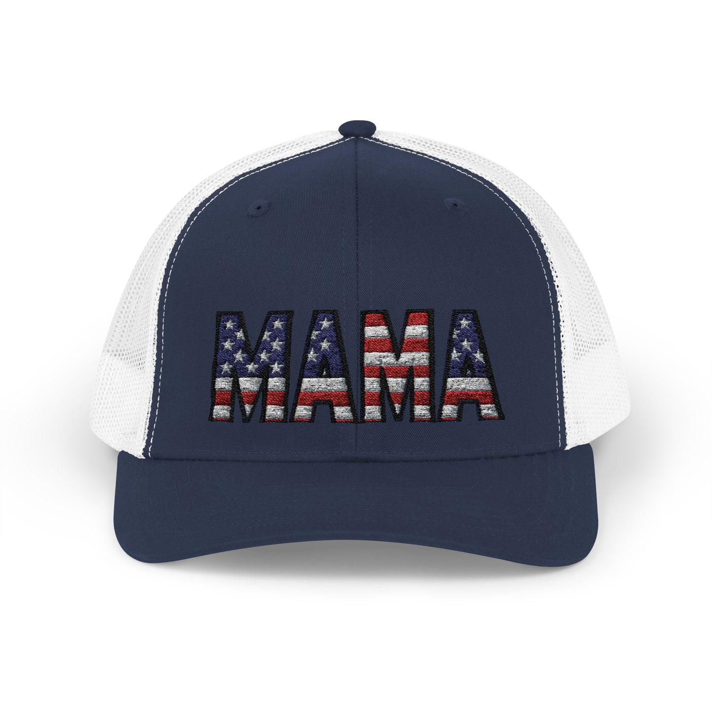 USA FLAG MAMA Snapback Trucker Cap
