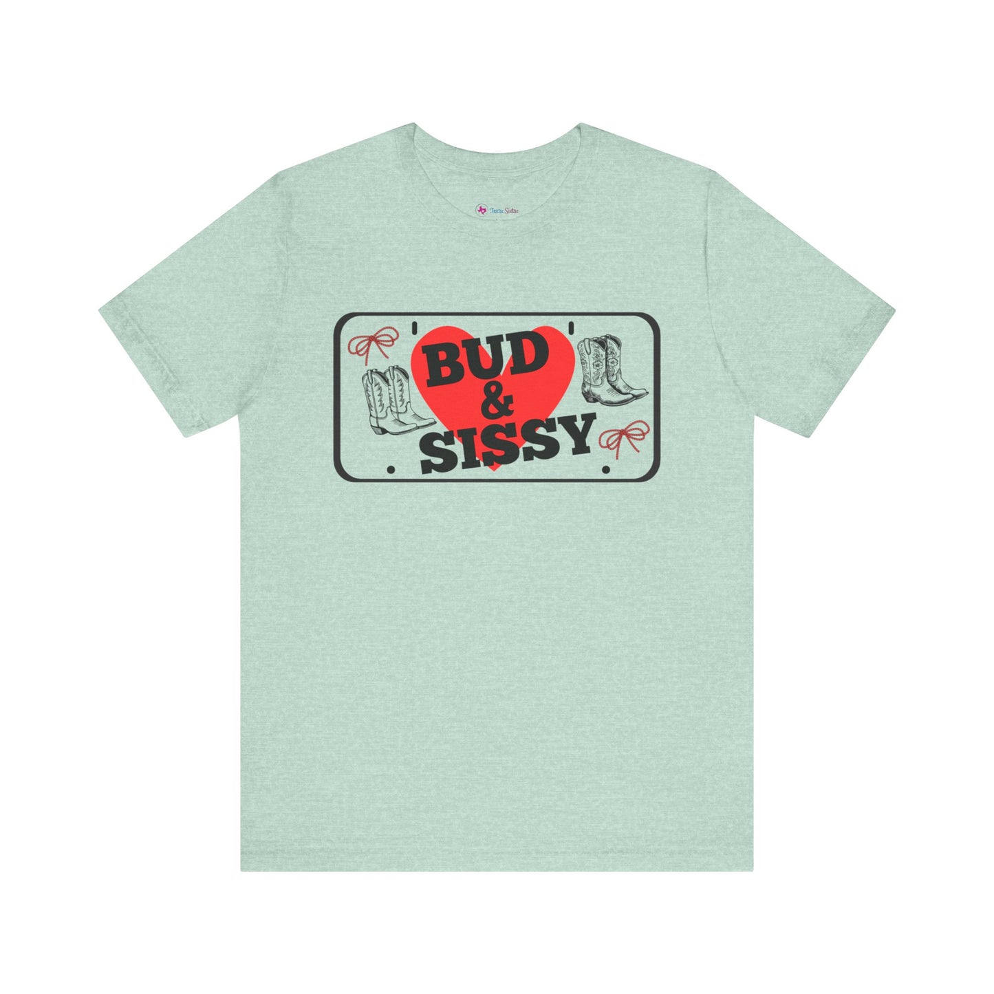 Bud & Sissy License Plate T-Shirt Unisex
