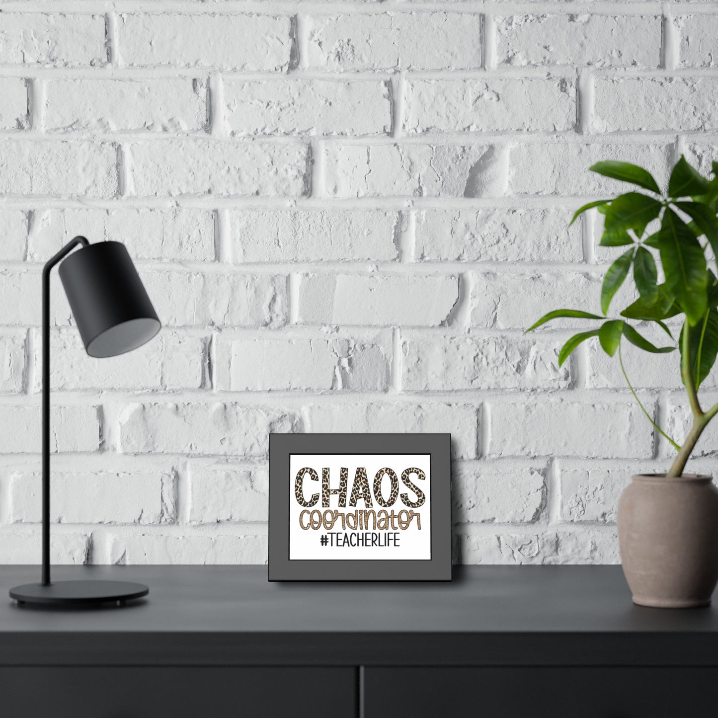 Teacher Life Framed Paper Posters - Chaos Coordinator Decor, Classroom Wall Art, Teacher Gift, Office Print, Inspirational Decor