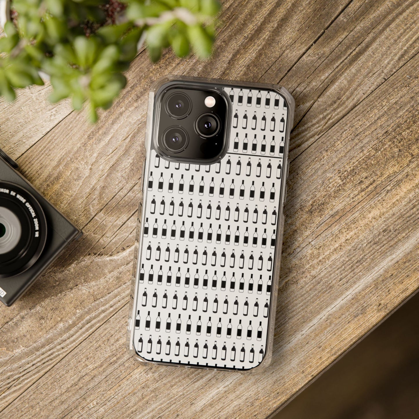 WINE BOTTLES Stylish Magnetic Phone Case | Clear Impact Protection