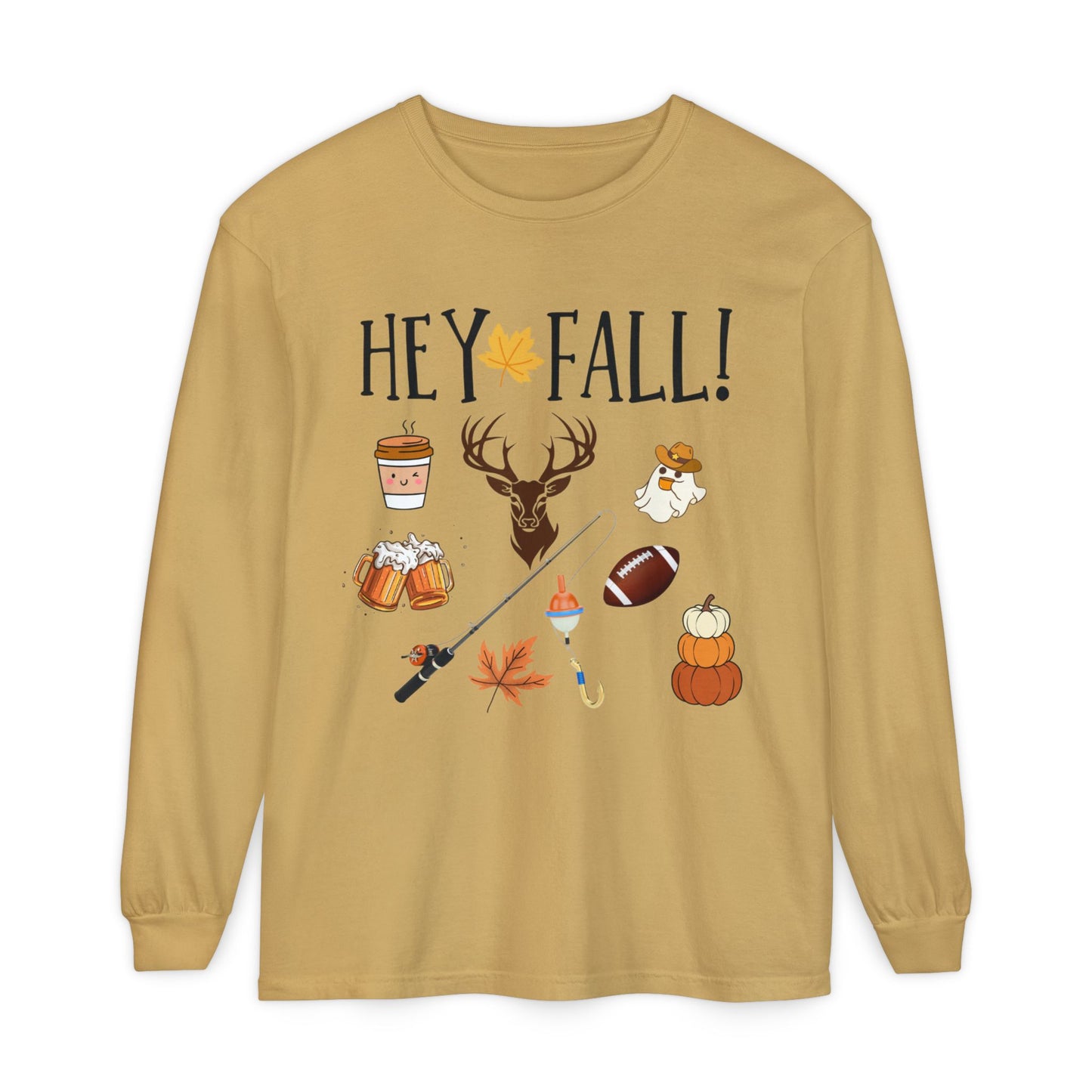 HEY Fall Themed Long Sleeve T-Shirt