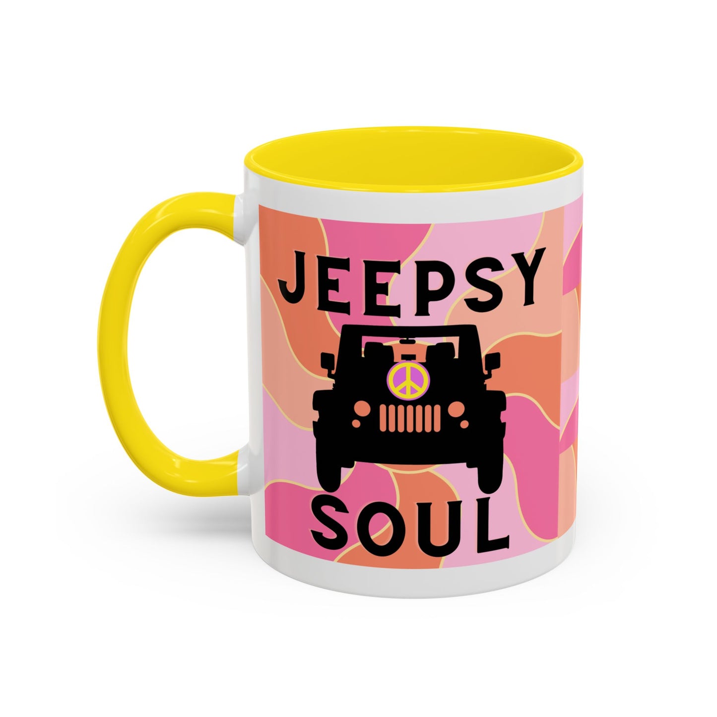 Jeepy Soul Accent Coffee Mug - 11 & 15oz - Stylish for Jeep Lovers