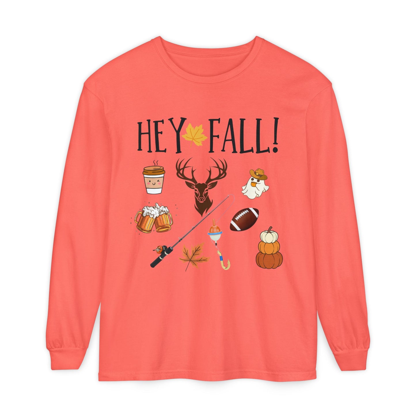 HEY Fall Themed Long Sleeve T-Shirt