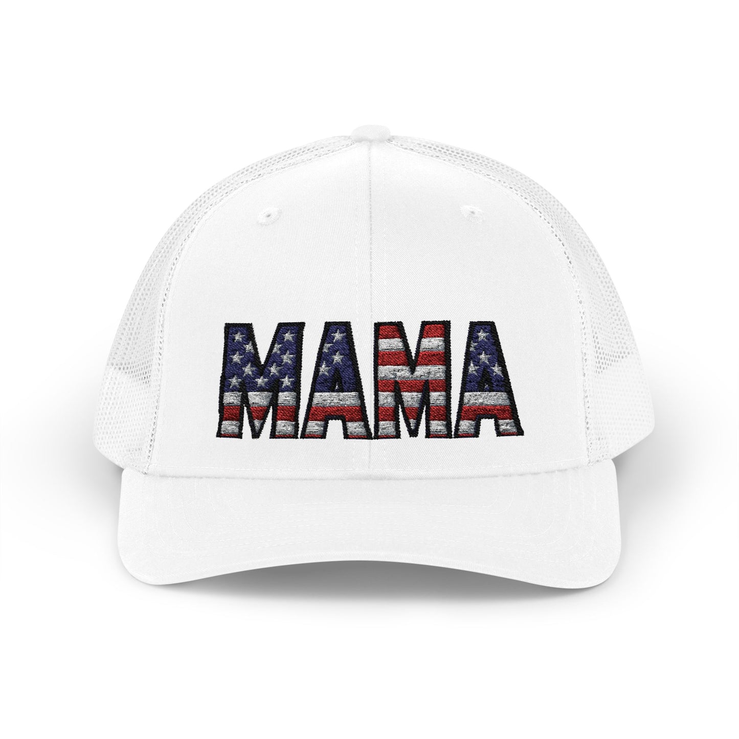 USA FLAG MAMA Snapback Trucker Cap