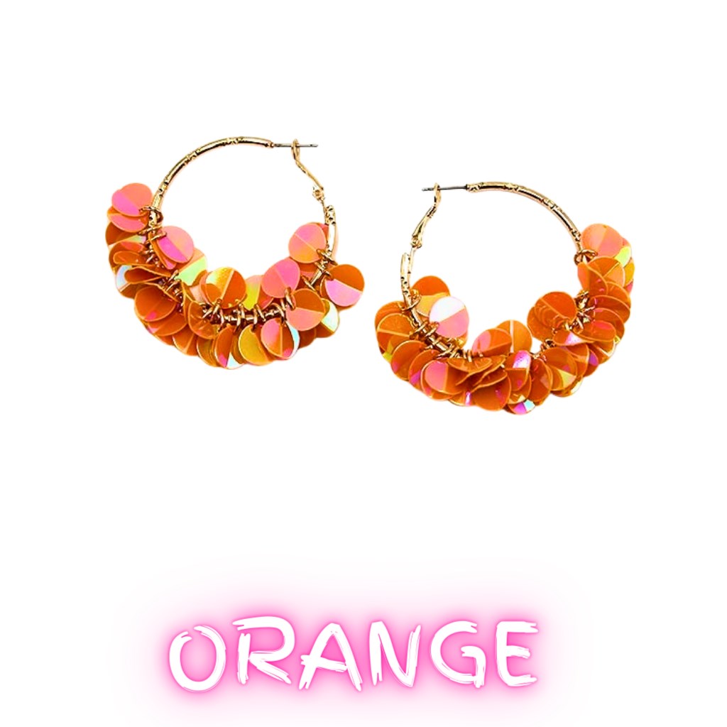 Party Time Bright Petals Fringe Earrings