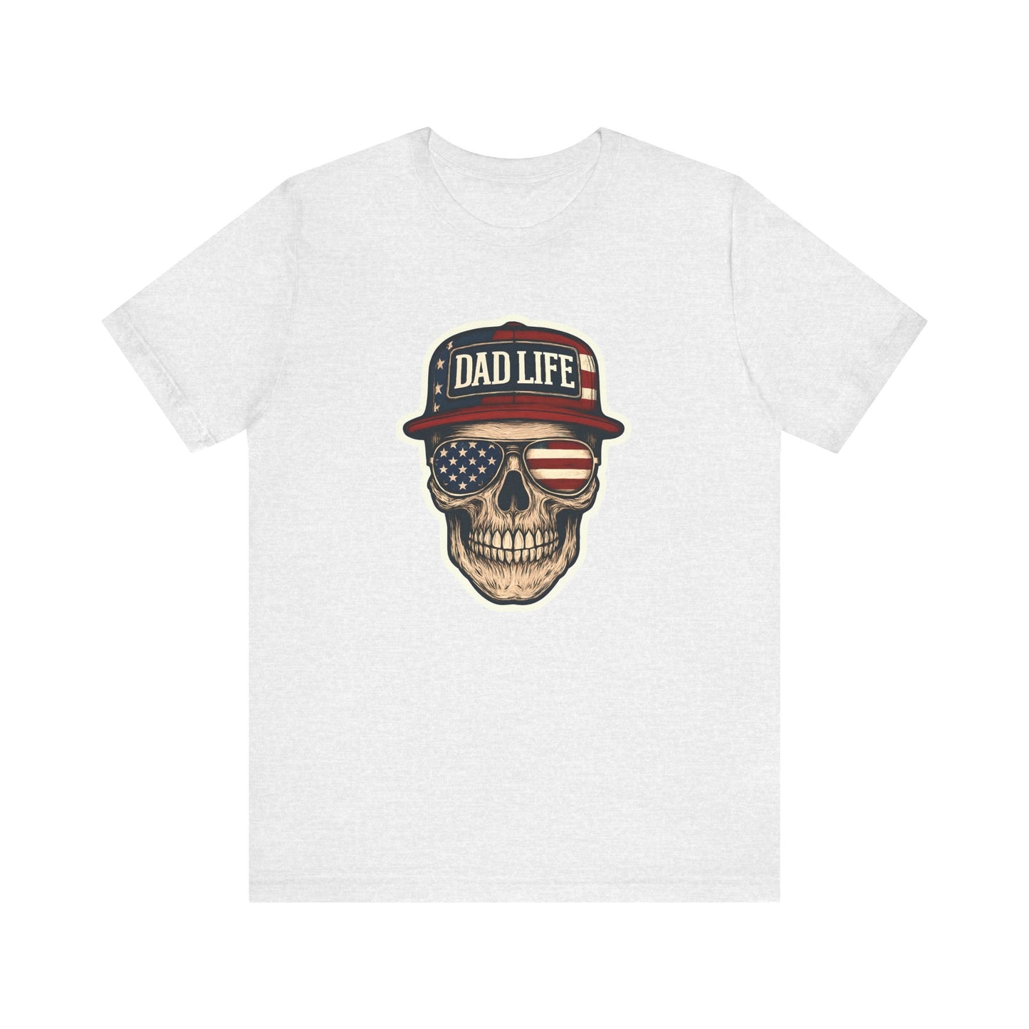 Cool Dad Life T-Shirt, Skull Graphic Tee, Father's Day Gift, Unisex Casual