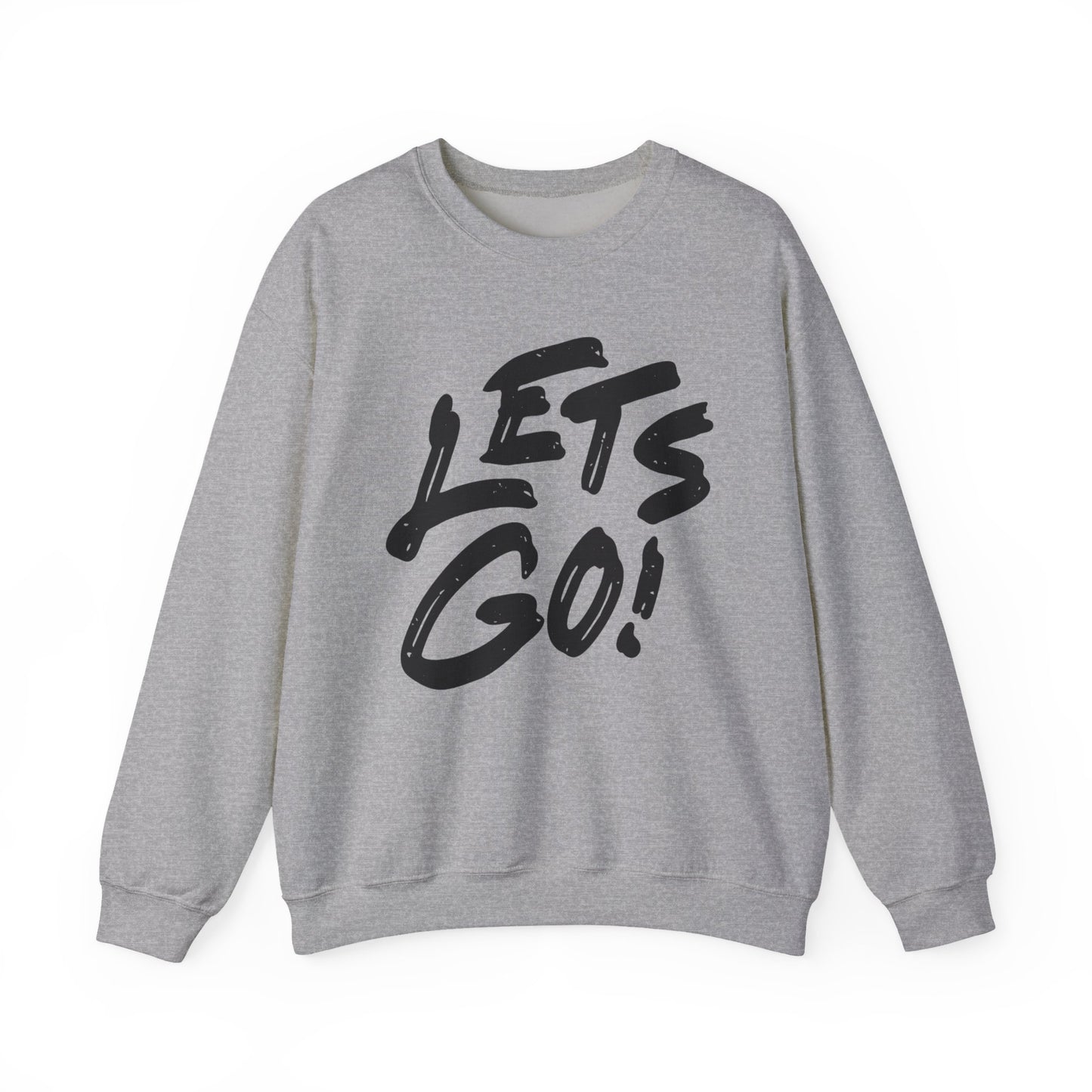 Crewneck Sweatshirt LET'S GO Sports Tailgate Fun Events