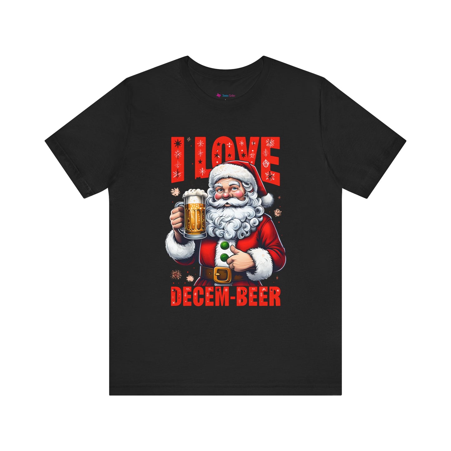 Funny Santa I LOVE DECEM-BEER T-Shirt